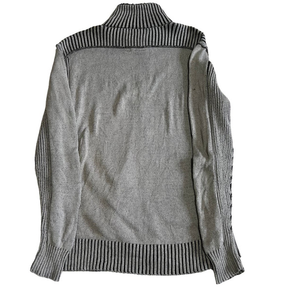 BKE Gray Full Zip Front Athletic Fit Sweater Jacket Size L - Picture 2 of 5